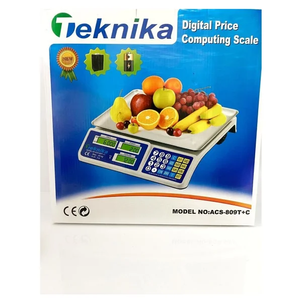 Teknika Elektronik Pilli Terazi Market Manav Terazi 40 kg - Görsel 2