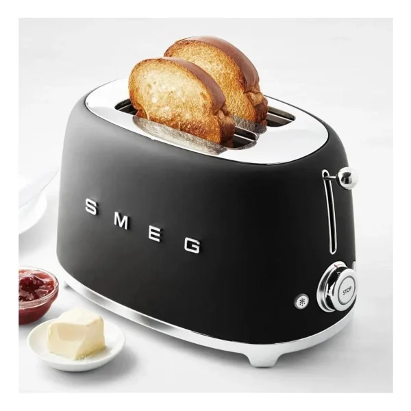 Smeg Retro TSF01BLMEU Ekmek Kızartma Makinesi Mat Siyah - Görsel 9
