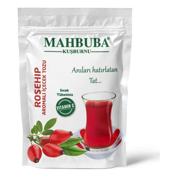 Mahbuba Kuşburnu Aromalı Oralet Çayı İçecek Tozu 250gr Hot Drink Sıcak Tüketiniz - Görsel 3