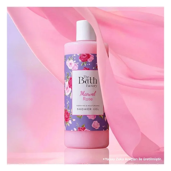 The Bath Factory Marvel Rose Nemlendirici ve Besleyici 400 ml Duş Jeli - Görsel 5
