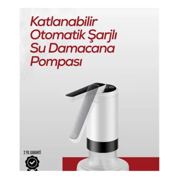 Apache K3 Şarjlı Su Pompası (Usb Şarj Grişi-Şarj Lambası-Paslanmaz Çelik) - Görsel 2