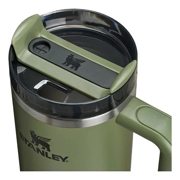 Stanley Quencher Haki 0.89 lt Pipetli Termos Bardak - Görsel 3