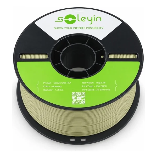 Creality Soleyin Ultra PLA 1.75 mm 1 kg Botanik Yeşil Filament - Görsel 3