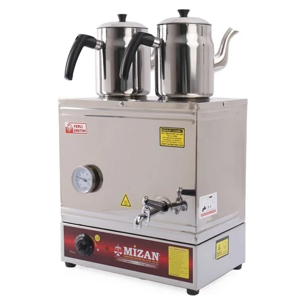 Mizan MC217 Çift Demlikli Elektrikli Pleytsiz Çay Ocağı 30 Lt + 2 Adet Demlik - Görsel 2