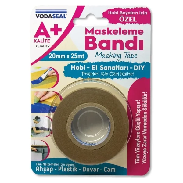 Vodaseal Maskeleme Bandı 20MMX25MT-A -Plus - Görsel 2