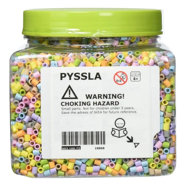 IKEA PYSSLA boncuk, çeşitli pastel renkler - Görsel 2