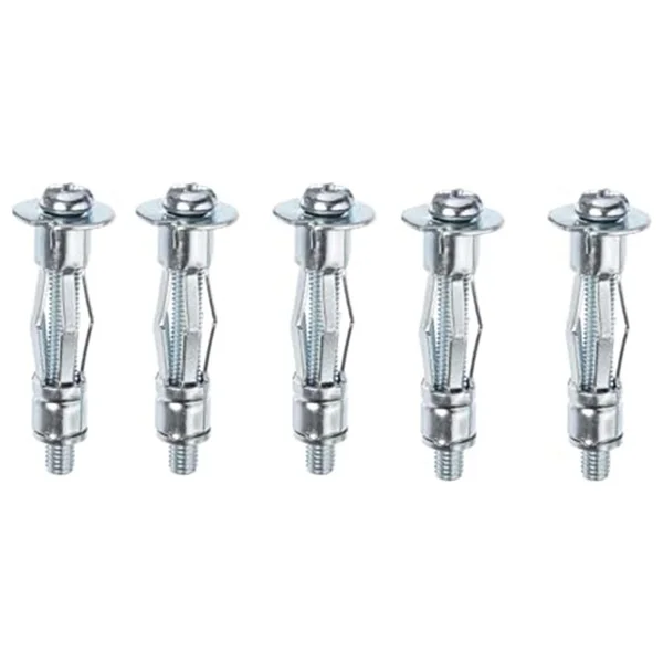 Badem10 Çelik Alçıpan Ve Boşluk Dübel Frt Tuğla Duvar Bims Paraşüt Dübeli 4X46 Metal 5 Adet - Görsel 2