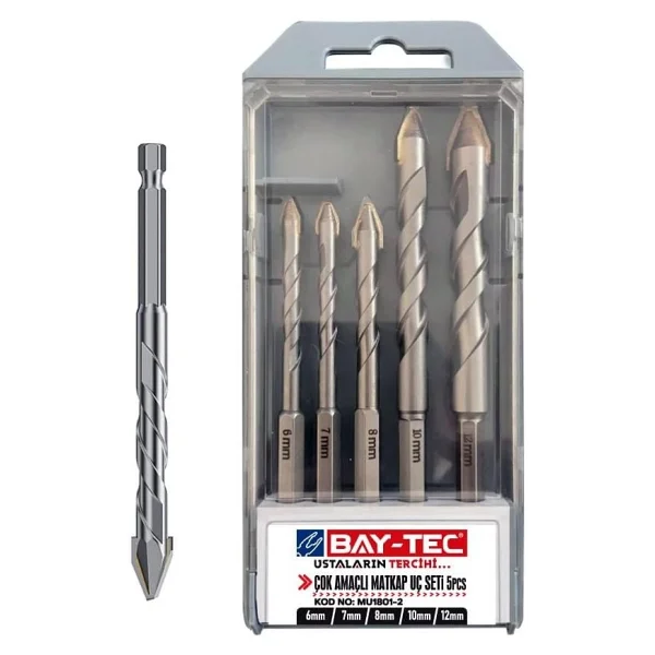 Bay-Tec MU1801-2 Çok Amaçlı Matkap Ucu Seti 5 Parça - Görsel 2