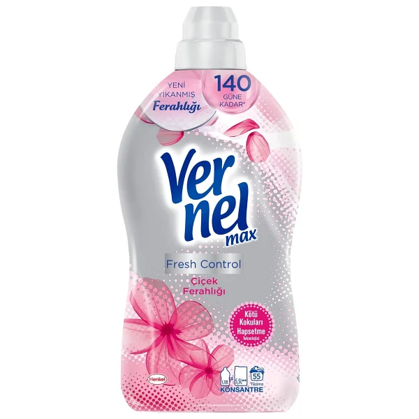 Vernel Max Fresh Control Çiçek Ferahlığı Yumuşatıcı 55 Yıkama 1.32 lt - Görsel 2