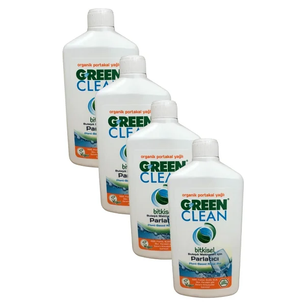 U Green Clean Organik Portakal Yağlı Bitkisel Bulaşık Makinesi Parlatıcısı 500 ml 4'lü - Görsel 2