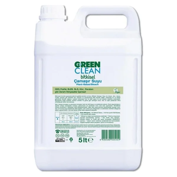 U Green Clean Bitkisel Çamaşır Suyu 5 lt - Görsel 2