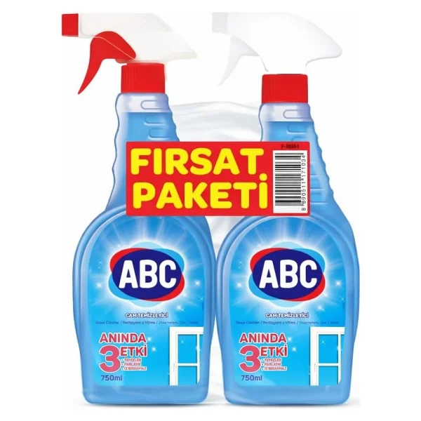 ABC Cam Temizleyici Fırsat Paketi 750 ml 2'li - Görsel 2