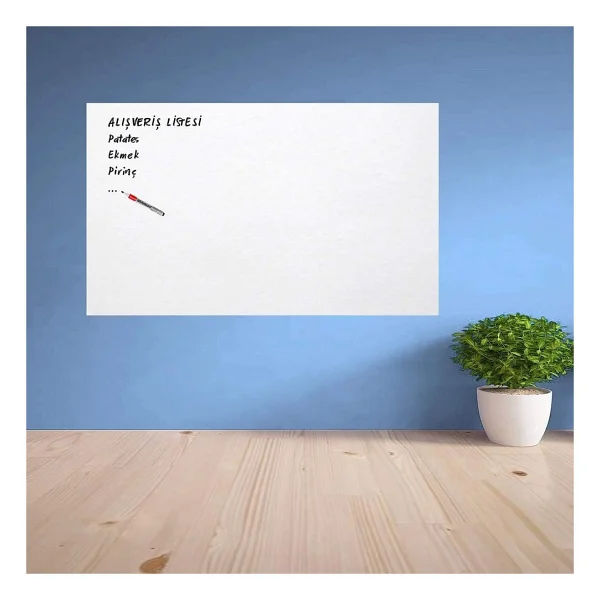 Buffer HH44YT1735 Ders Çalışma Yazı Tahtası Manyetik Duvar Stickerı 100x60 cm, Renkli, Medium - Görsel 2