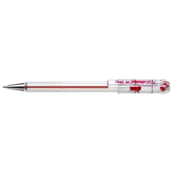 Pentel Mini 0.7 mm Yağ Bazlı Roller Kalem 12'li Kutu KIRMIZI - Görsel 2