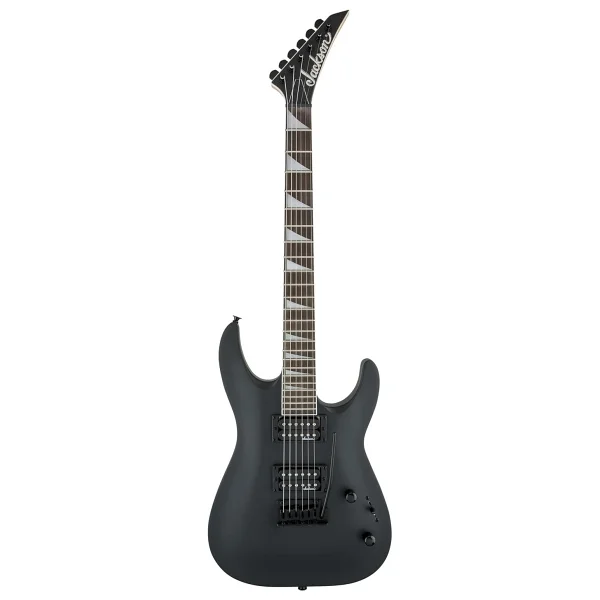 Jackson JS22 Dinky Arch Top 2-Point Tremolo Satin Black - Amaranth Elektro Gitar - Görsel 2