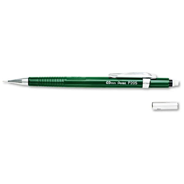 Pentel Teknik Çizim ve Yazı İçin Mekanik Kurşun Kalem, 0.5 mm, Yeşil, Orijinal Kutusunda - Görsel 2