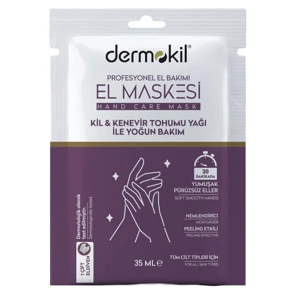 Dermokil Kilden Gelen Güzellik El Maskesi Nemlendirici Peeling Etkili - Görsel 2