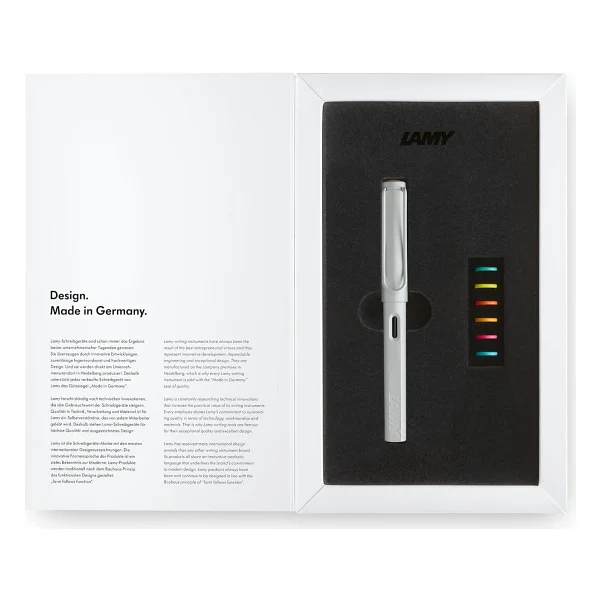 Lamy Safari Dolma Kalem Metal Klips M Uç All White Renkli Halkalı Özel Set - Görsel 2