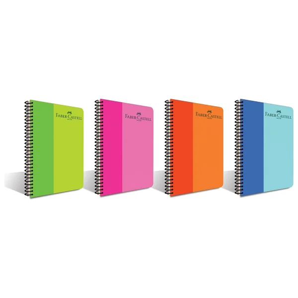 Faber-Castell PP Kapak BiColor Spiralli 120 YP Düz - Görsel 2