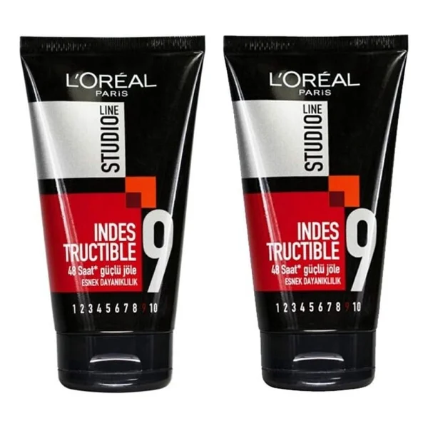 Loreal Studio Line Indestructible 150 ml 2 Adet 48 Saat Ultra Güçlü Saç Jölesi - Görsel 2