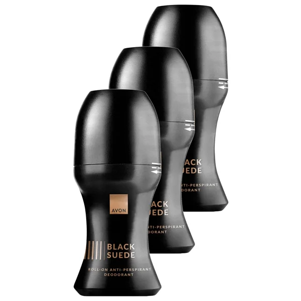 Avon Men Black Suede 50 ml 3 Adet Erkek Roll-On - Görsel 2