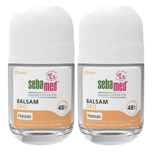 Sebamed Hassas Ciltlere Özel 48 Saat Etkili Kadın Erkek Balsam Roll-On Deodorant 50ml Set - 2 Adet - Görsel 2