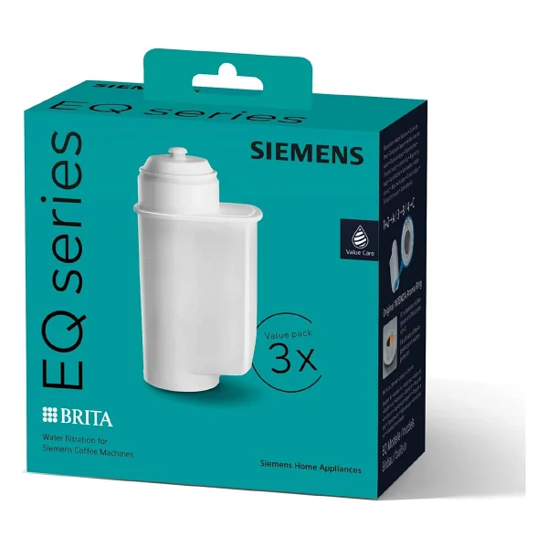 Siemens Brita Intenza TZ70033A su filtresi, 3 adet, suyun kireç miktarını azaltır, EQ serisi tam otomatik kahve makineleri ve ankastre tam otomatik makineler için uygundur - Görsel 2