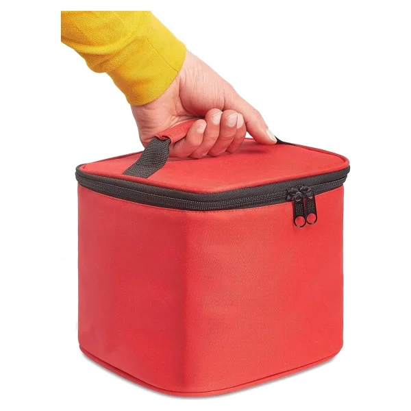Beslenme Çantası Termal Çanta Soğuk ve Sıcak Tutucu Termal Termos Kamp Çanta Soğuk İçecek Çantası Kamp Termos Çantası 8 Litre (Kırmızı) - Görsel 2