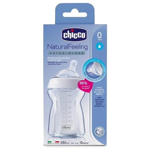 Chicco Natural Feeling 250 ml Cam Biberon - Görsel 7