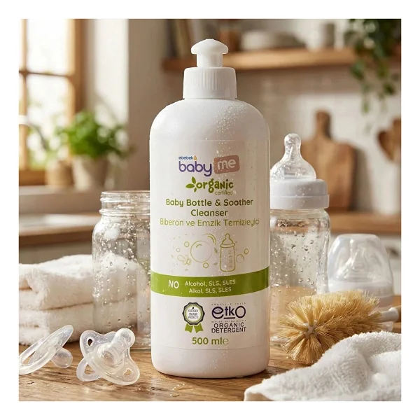 Baby&Me Organik Likit Biberon Emzik Temizleyici 500 ml - Görsel 9
