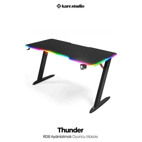 Karr Office Thunder RGB Oyuncu Masası - Görsel 9