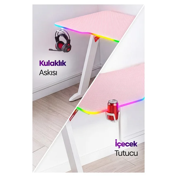 Karr Office Thunder RGB Oyuncu Masası - Görsel 4