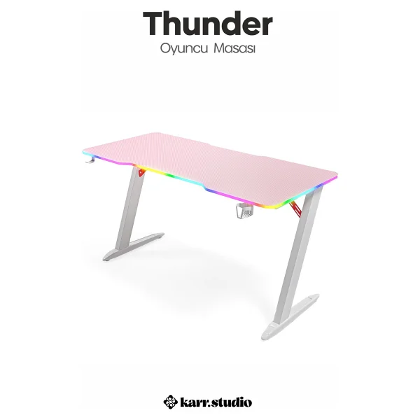 Karr Office Thunder RGB Oyuncu Masası - Görsel 5