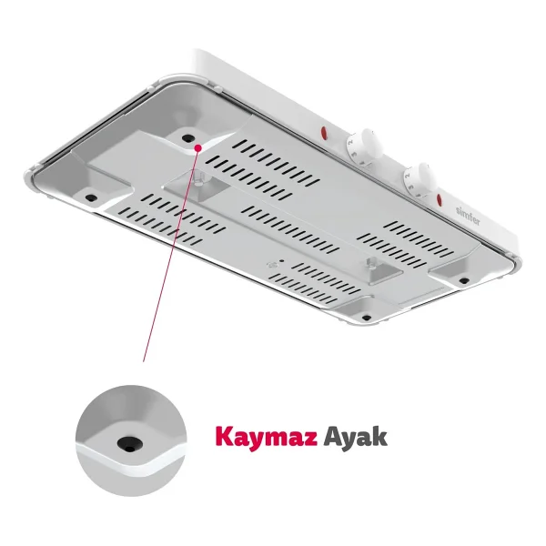 Simfer HP 2500 Beyaz İkili Elektrikli Ocak - Görsel 3