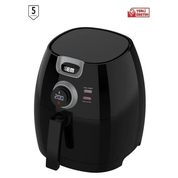 Sem Aircook SC301 5 lt Siyah Yağsız Fritöz - Görsel 7