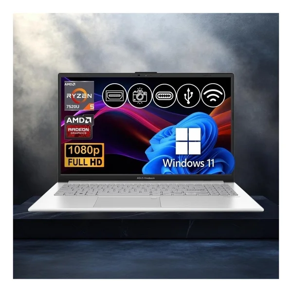 Asus Vivobook Go 15 E1504FA-BQ1741 Ryzen 5 7520U 8 GB 2 TB SSD Radeon 610M 15.6 - Görsel 6
