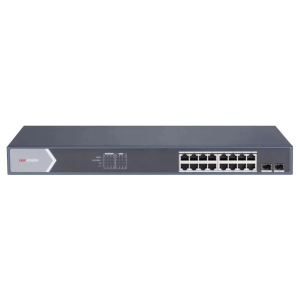 Hikvision DS-3E1518P-SI 16 Port 10/100/1000 Mbps Gigabit PoE Switch - Görsel 2