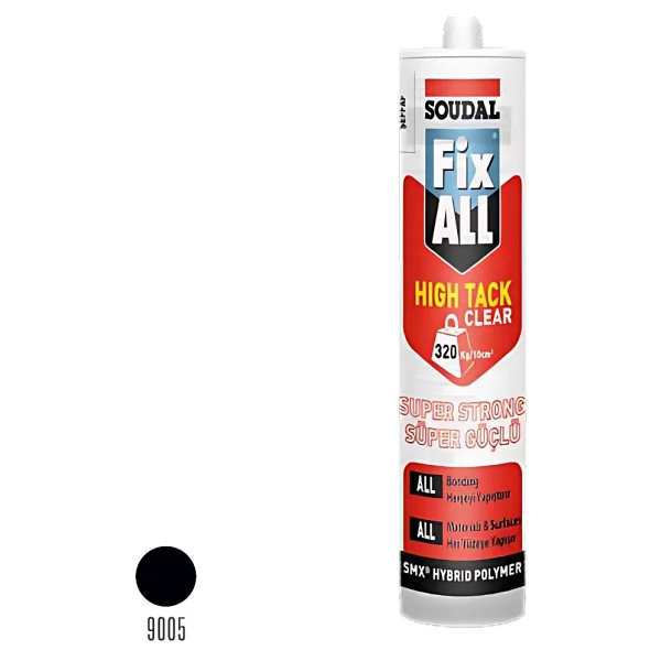 Soudal Fix All High Tack 290 ml Siyah Silikon - Görsel 2