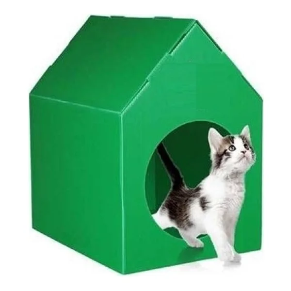 Bereks Plastik Renkli Kedi Evi - Görsel 2