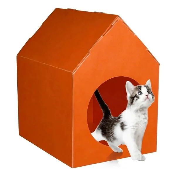 Bereks Plastik Renkli Kedi Evi - Görsel 6