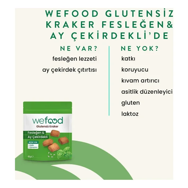 Wefood Fesleğenli Kraker 40 gr 3'lü - Görsel 3