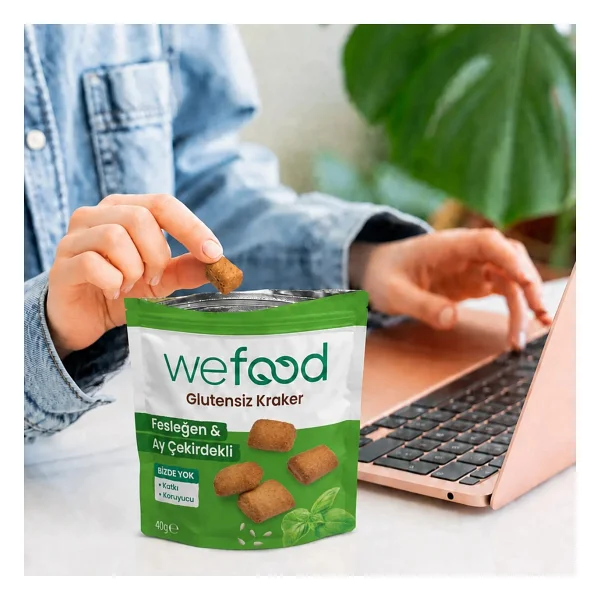 Wefood Fesleğenli Kraker 40 gr 3'lü - Görsel 4