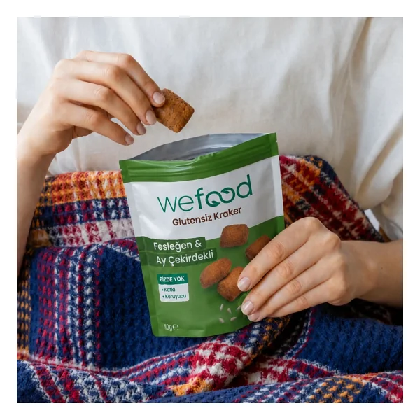 Wefood Fesleğenli Kraker 40 gr 3'lü - Görsel 6