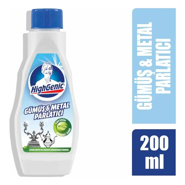 Highgenic 200 ml Gümüş Metal Parlatıcı - Görsel 4