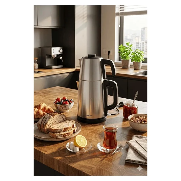 Sunny Teapot SN5CKM36 2000 W Çelik Çay Makinesi - Görsel 2