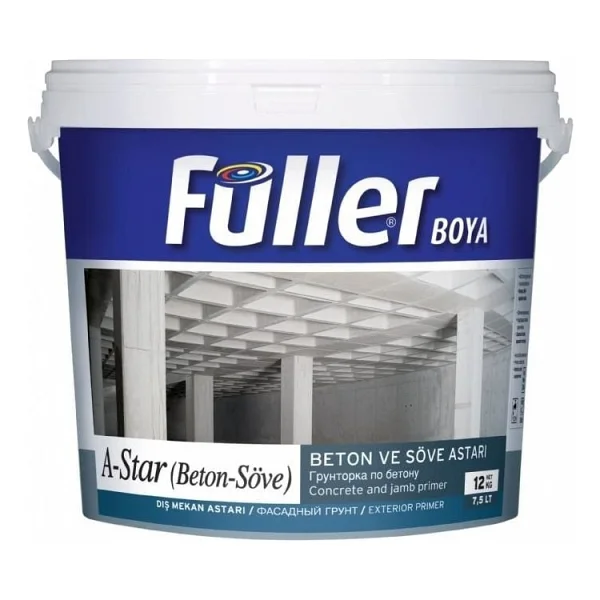 Füller A-Star Brüt Beton Söve Astarı 3,5 Kg Açık Mavi - Görsel 2