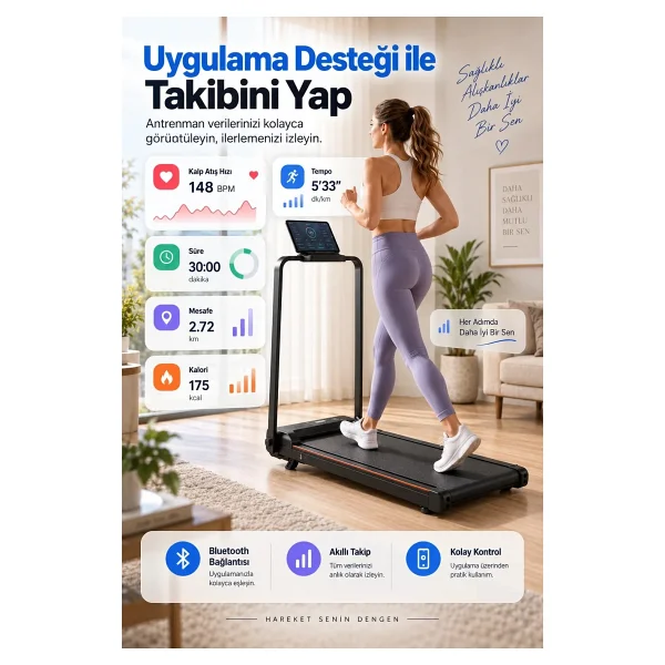 Ensiga Masaj Eksta Özellikli Yürüme Pedi & Titreşimli Koşu Bandı - Yok - Görsel 7