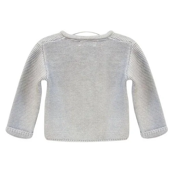 Andywawa AC24333 Basic Bebe Ceket Grey Melange - Görsel 2