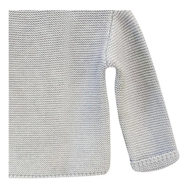 Andywawa AC24333 Basic Bebe Ceket Grey Melange - Görsel 4