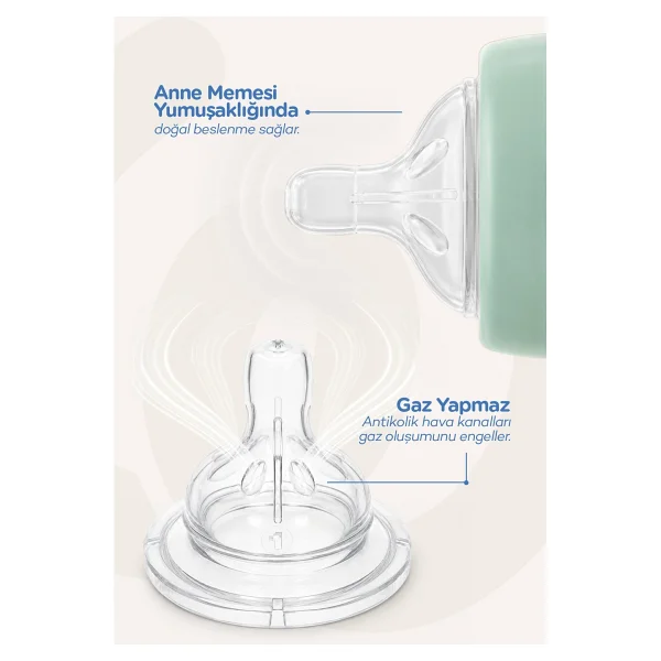 Wee Baby 853 Klasik Plus Geniş Ağızlı No:2 6-18 Ay Normal Akış Biberon Emziği - Görsel 3